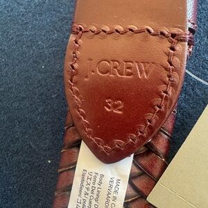 J.CREW brown Braided Leather Belt-I have this in other sizes & colors as well🤎🖤